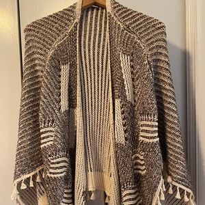 Anthropologie sweater shawl